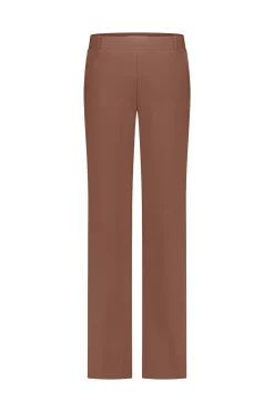 Naomi bonded trousers - chocolate