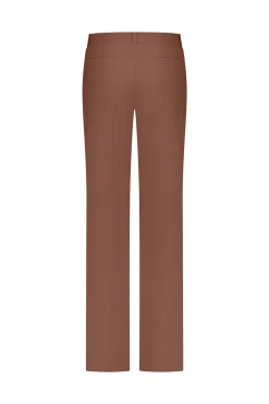 Naomi bonded trousers - chocolate