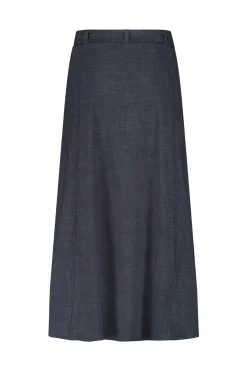 Nelly woven look skirt - midnight blue