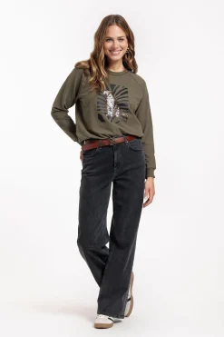 Nine tiger sweater - new army