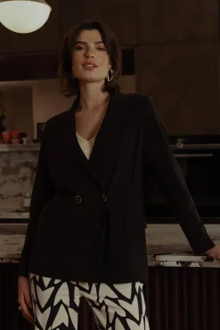 Noor blazer - black