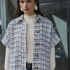 Norah tweed waistcoat - kit/dark blue