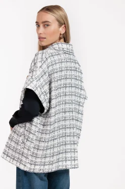 Norah tweed waistcoat - kit/dark blue