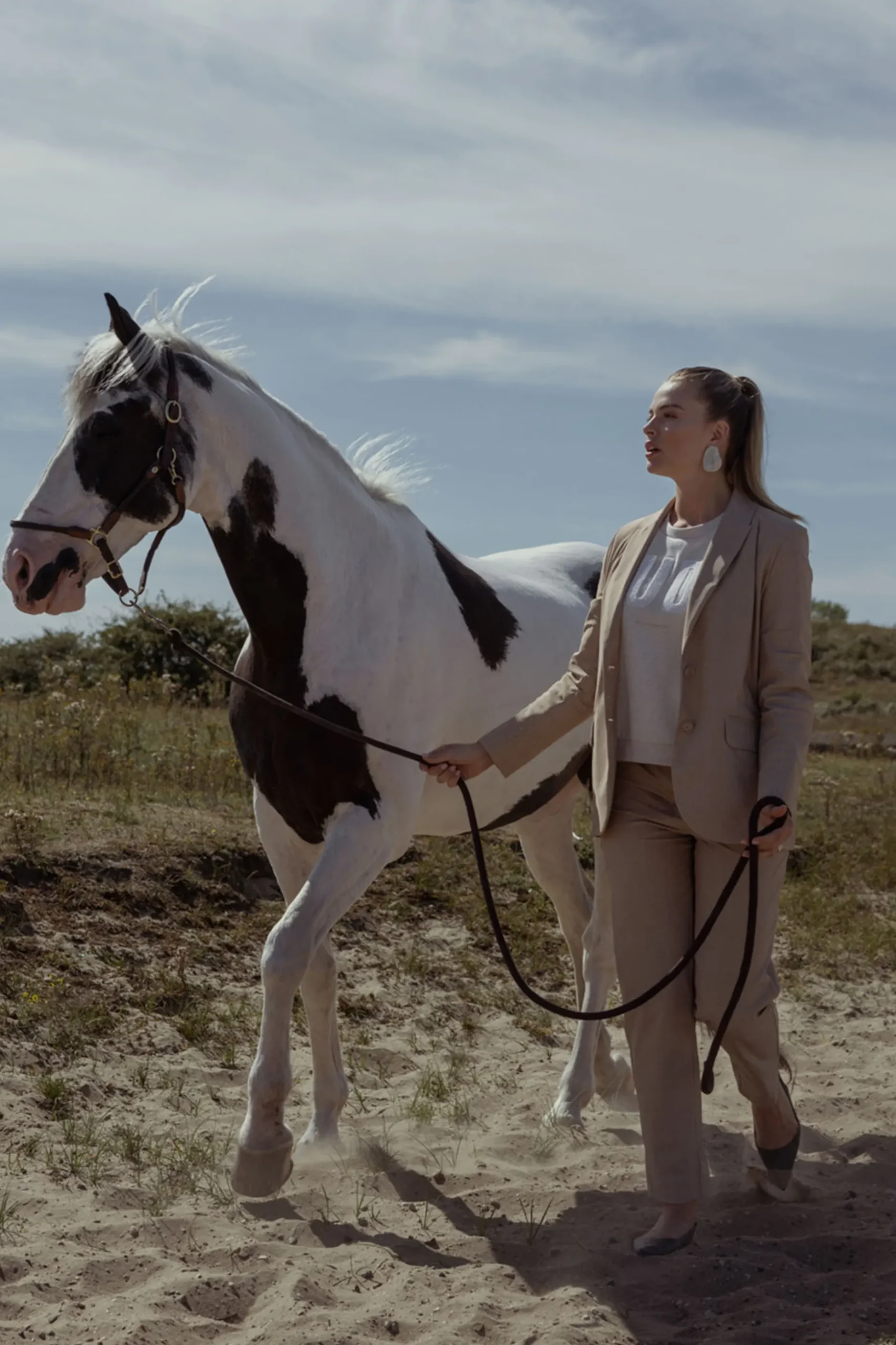Opal structure blazer - latte