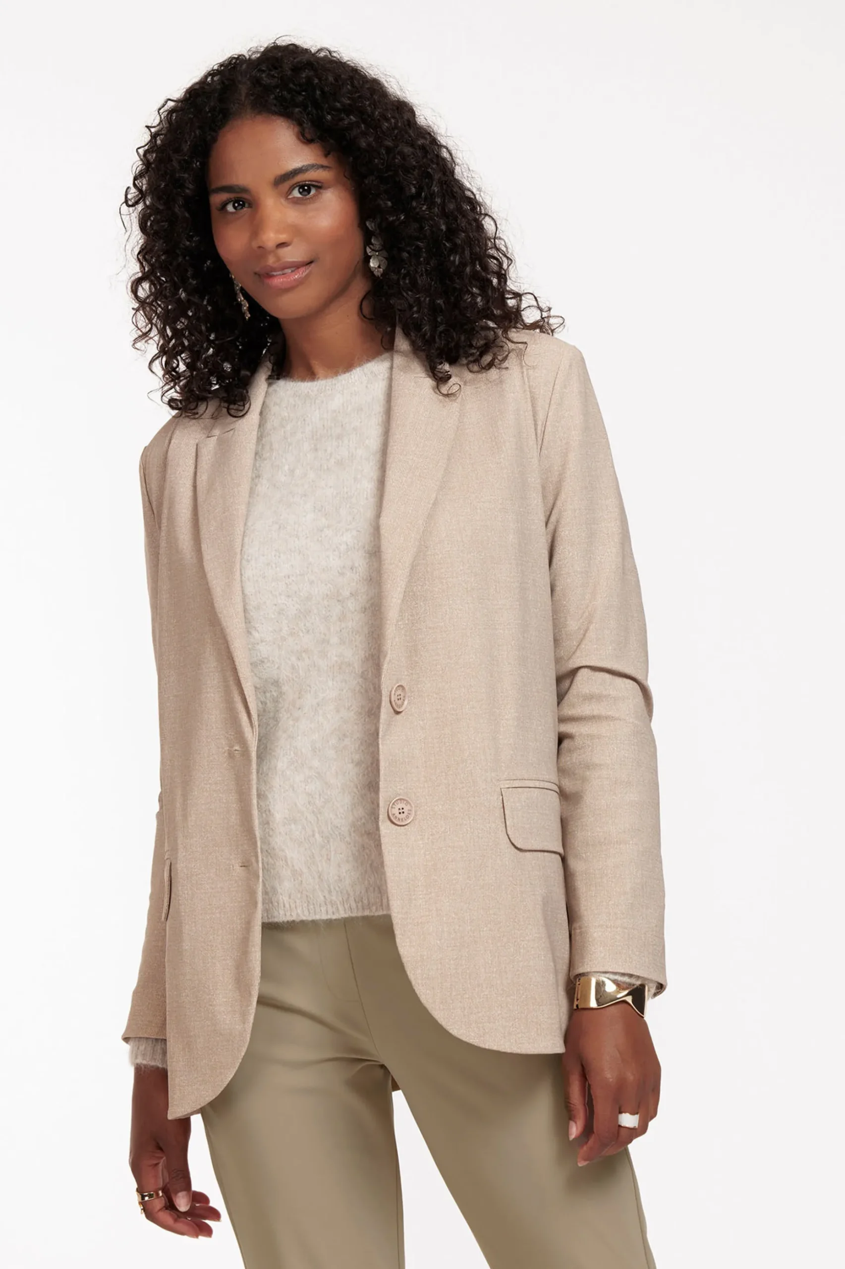 Opal structure blazer - latte
