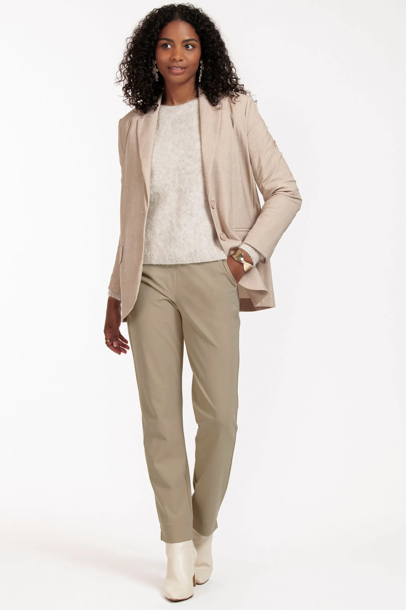 Opal structure blazer - latte