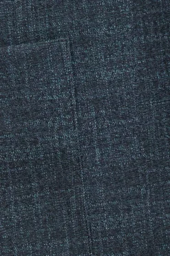 Ozzie woven look trousers - midnight blue
