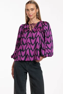Philou 2way love top - black/magenta