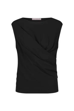 Pien knot top - black
