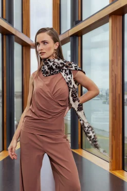 Pien knot top - chocolate