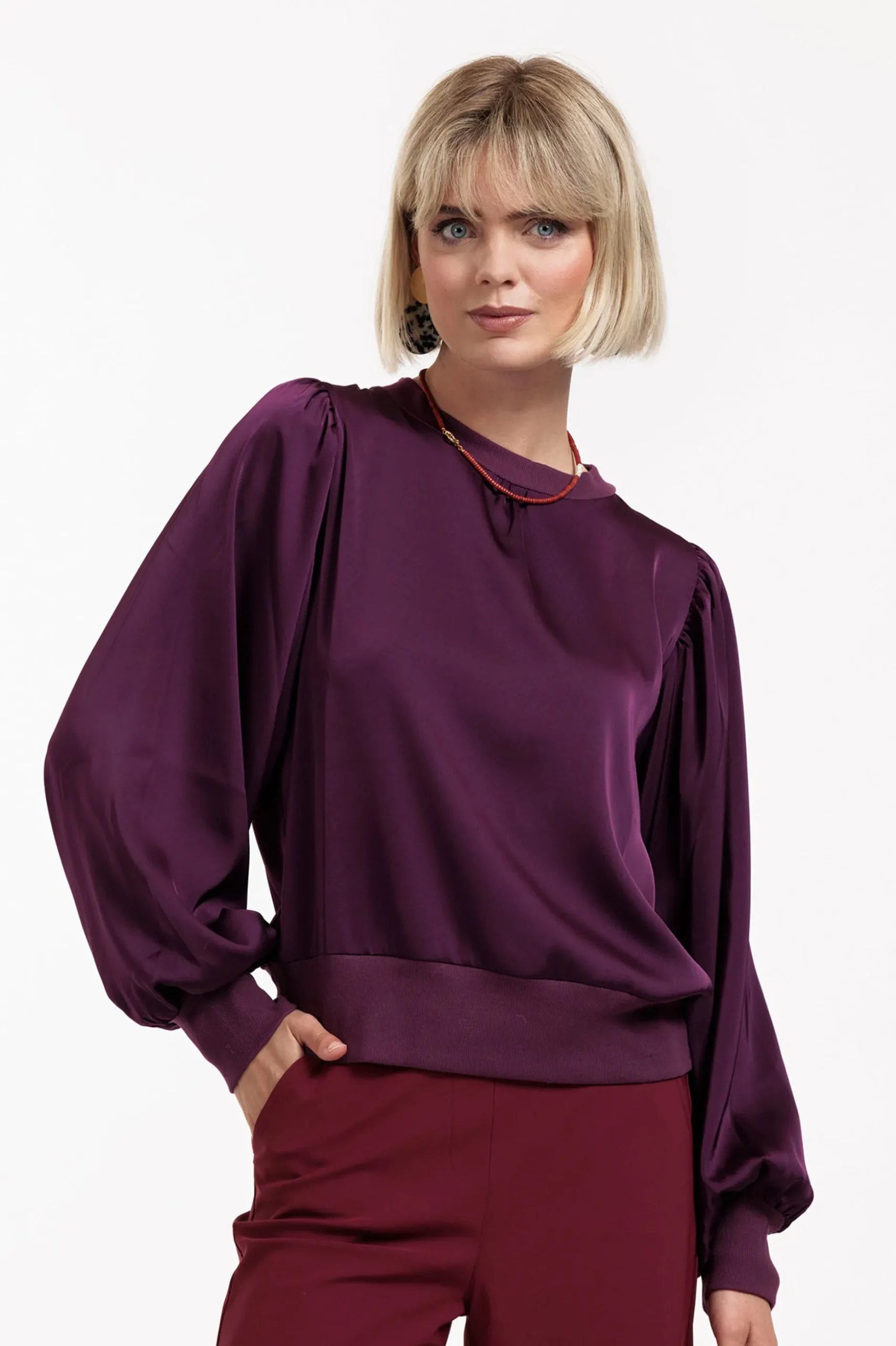 Pippa top - blackberry