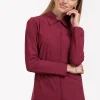 Poppy blind shirt - merlot