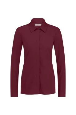 Poppy blind shirt - merlot