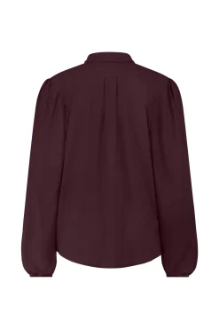 Poppy bow blouse - blackberry