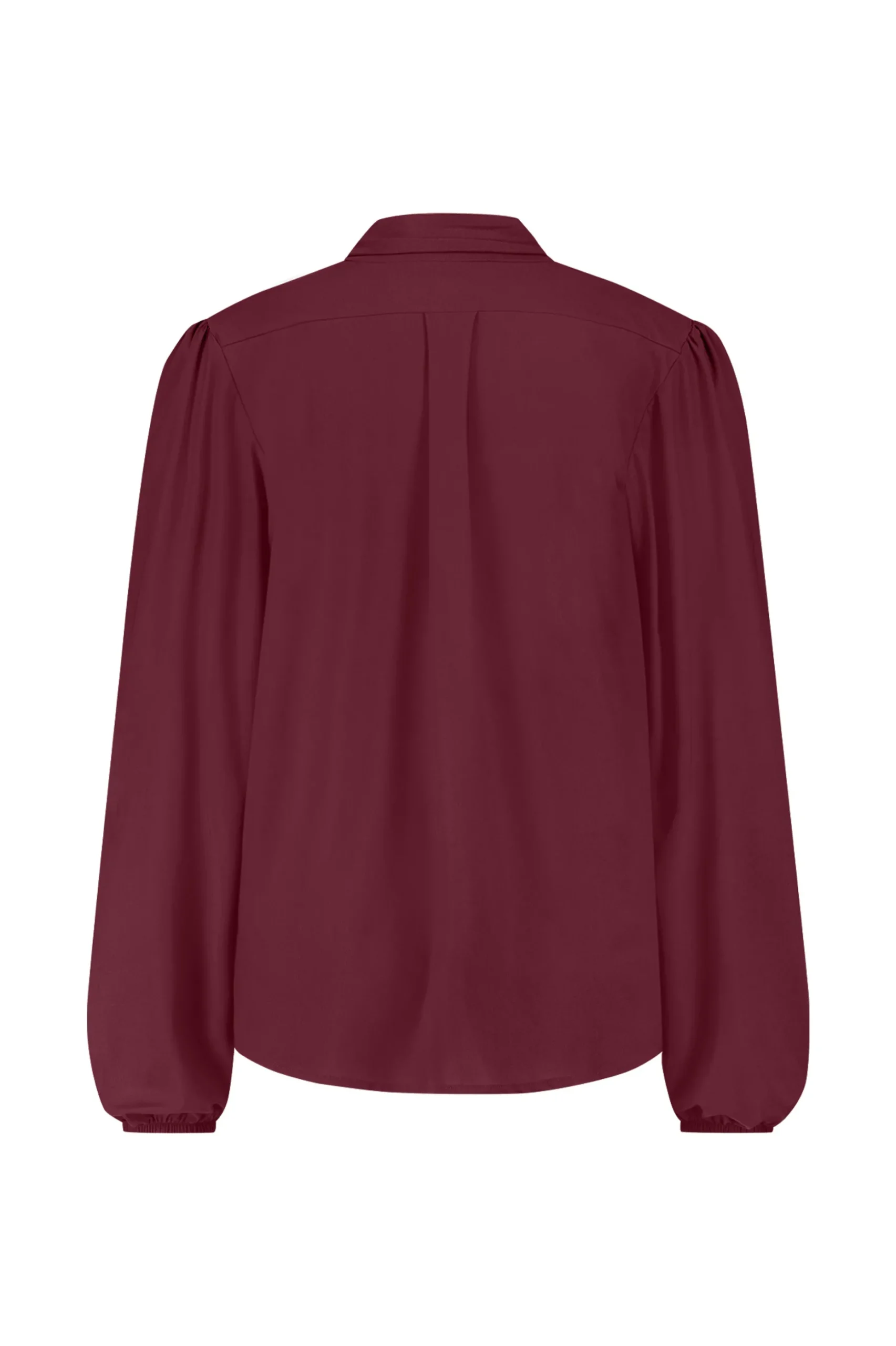 Poppy bow blouse - merlot