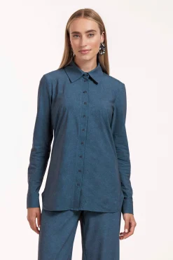 Poppy denim blouse - jeans