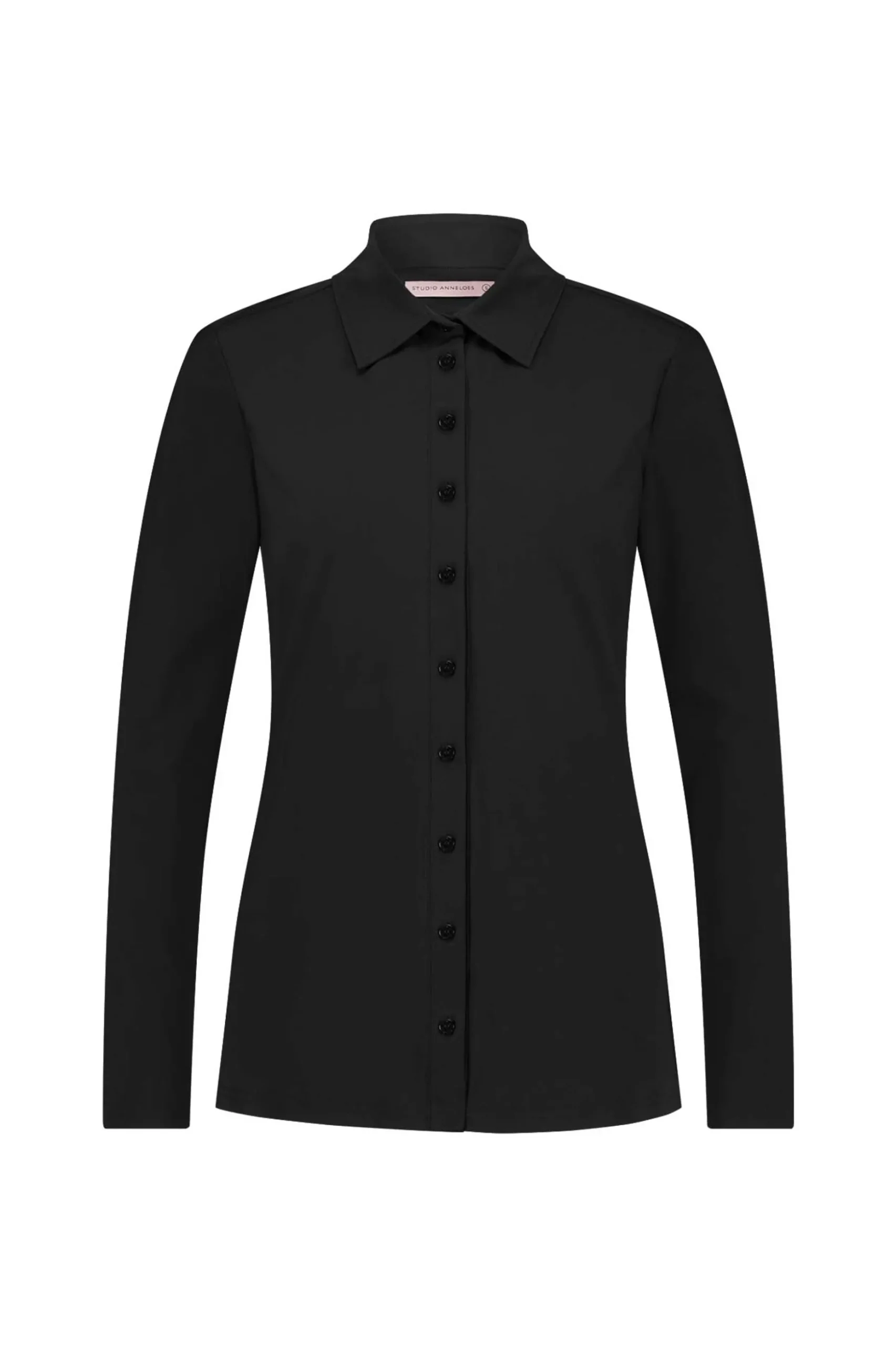 Poppy tape shirt - black