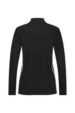 Poppy tape shirt - black