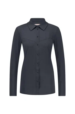 Poppy western shirt - antraciet
