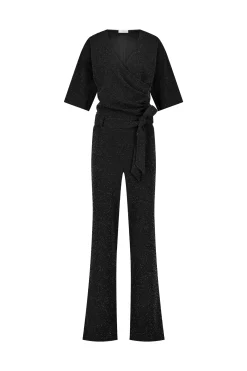 Primrose sparkle jumpsuit - black