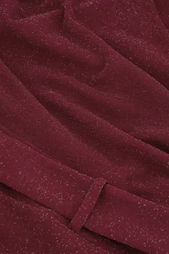 Primrose sparkle jumpsuit - merlot