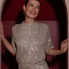 Princess sequins top - gold