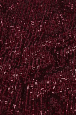 Princess sequins top - merlot