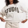 Puck logo sweater - grey melange