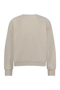 Puck logo sweater - grey melange