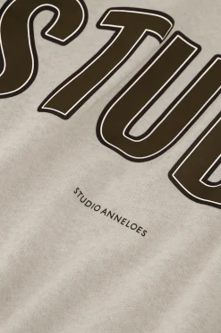 Puck logo sweater - grey melange