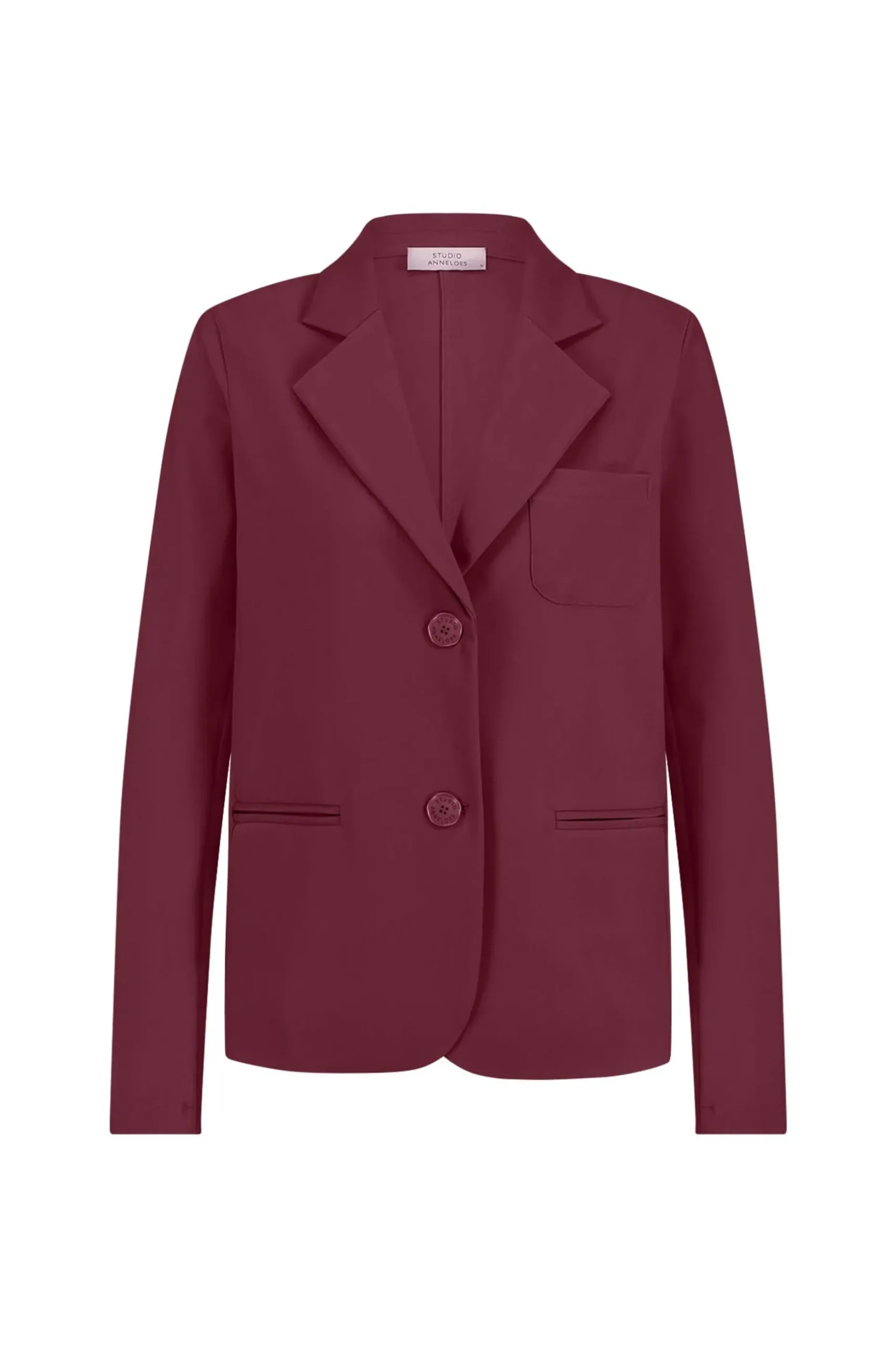 Rana bonded blazer - merlot