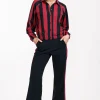 Remi bnd contrast trousers - dark blue