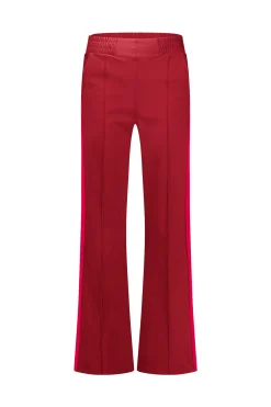 Remi bnd contrast trousers - dark red