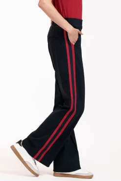 Remi bnd contrast trousers - dark blue