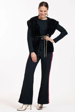 Remi bnd contrast trousers - dark blue