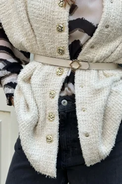 Reversible ornament belt - kit/dark blue