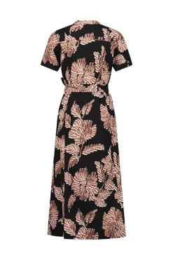 Robin flower dress - black/chocolate