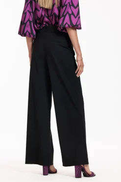Romi bow trousers - black