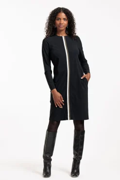 Ruby tape dress - black