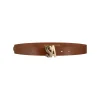 SA buckle belt - cognac