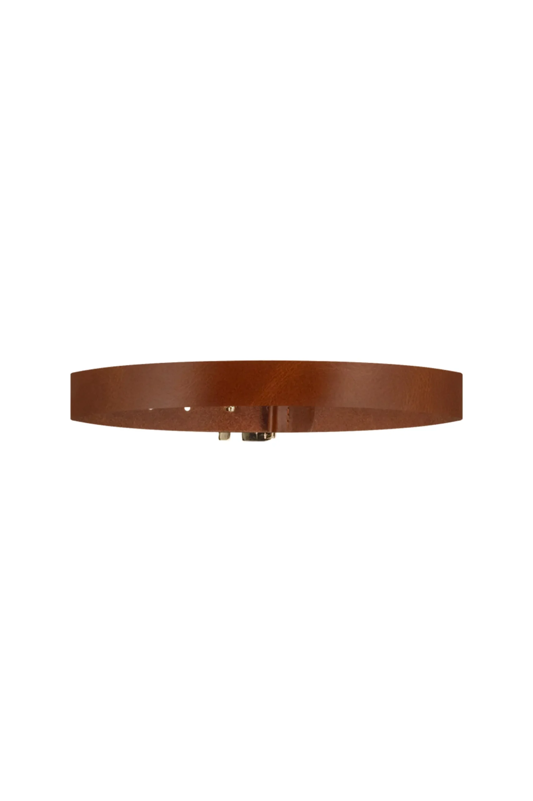 SA buckle belt - cognac