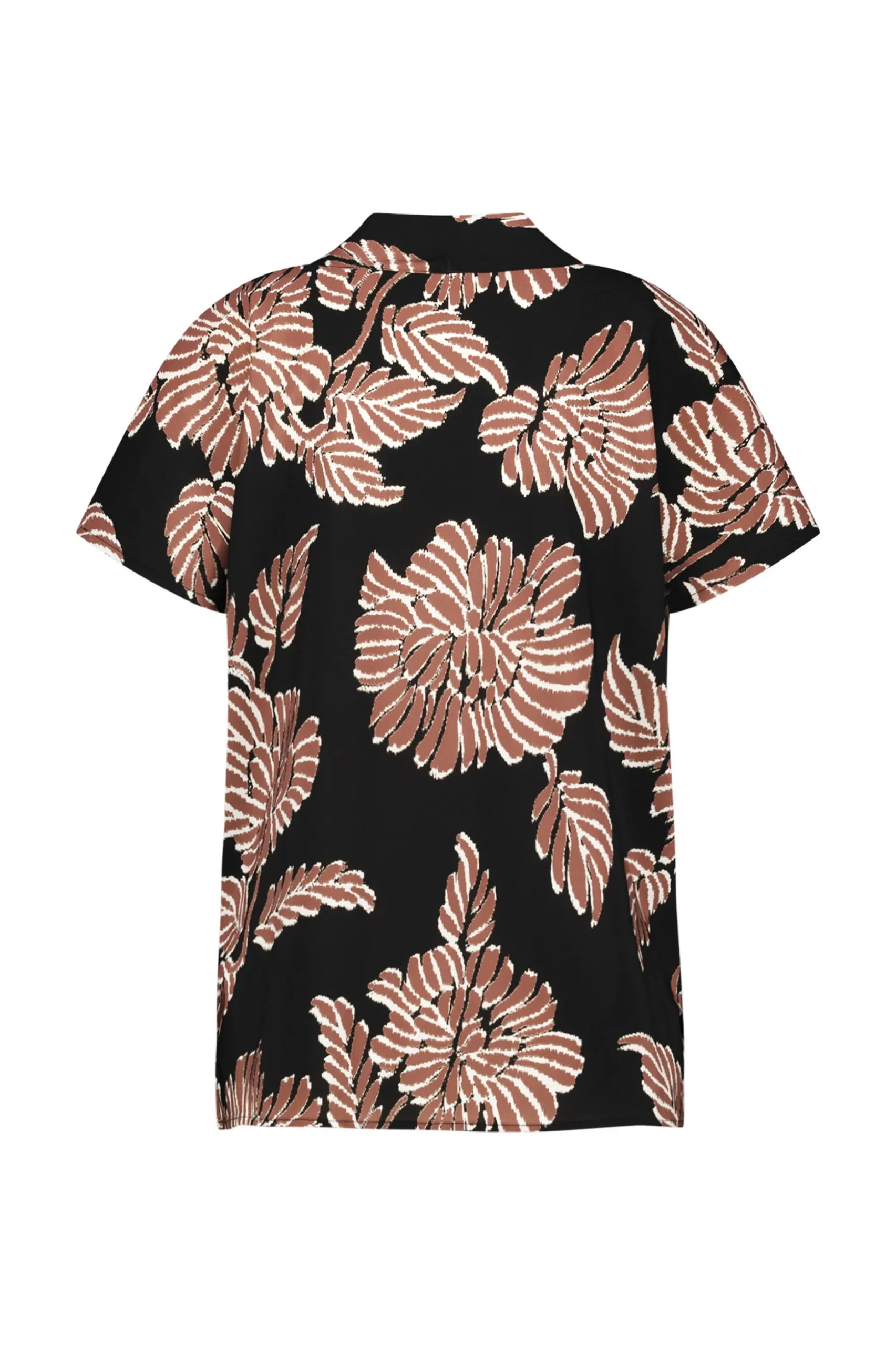 Senne flower top - black/chocolate