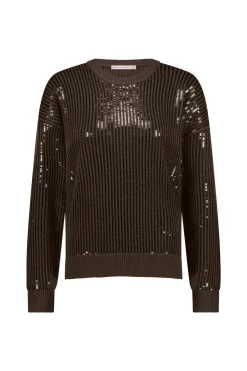 Shelby sequins pullover - new army