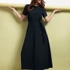 Sigrid sl dress - dark blue