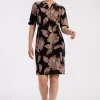 Simplicity flower dress - black/chocolate