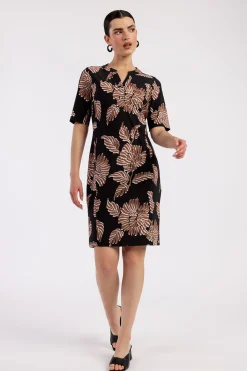Simplicity flower dress - black/chocolate