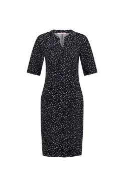 Simplicity irr dot dress - black/off white