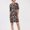 Simplicity leopard dress - kit/chocolate