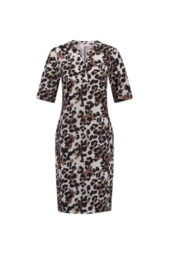Simplicity leopard dress - kit/chocolate