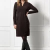 Simplicity long sleeve dress - espresso